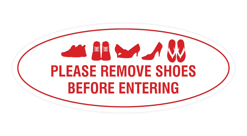 Remove Your Shoes Red Sign New Stock Vector by ©mnaleen.gmail.com 363408794